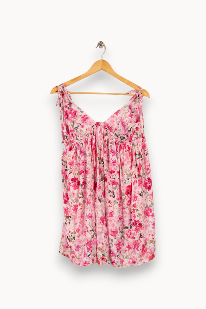 Robe rose à fleurs - Taille S/36