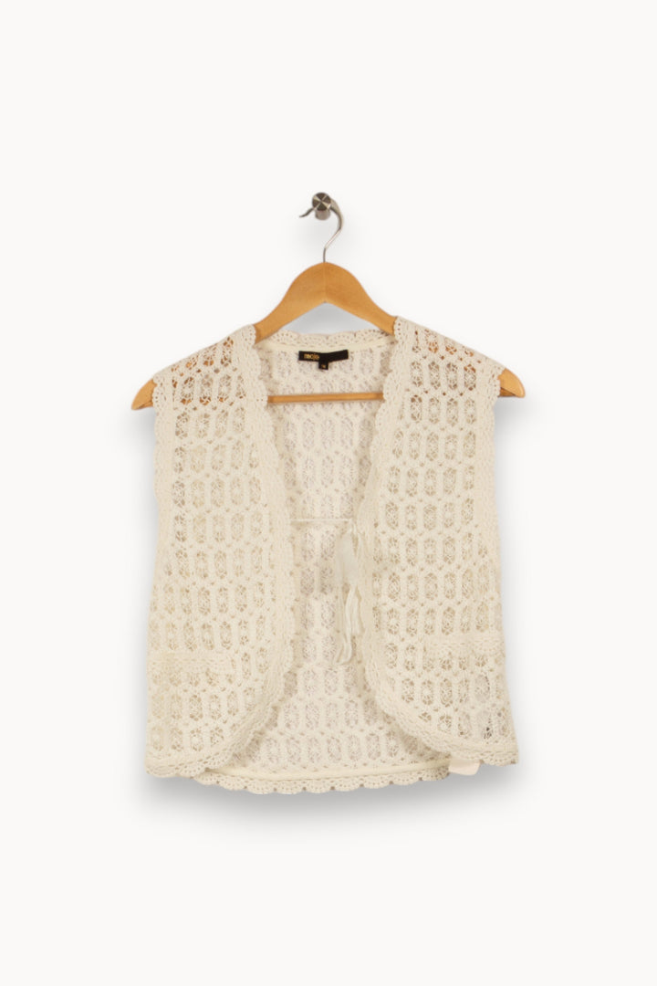 Gilet en dentelle blanc - Taille S/36