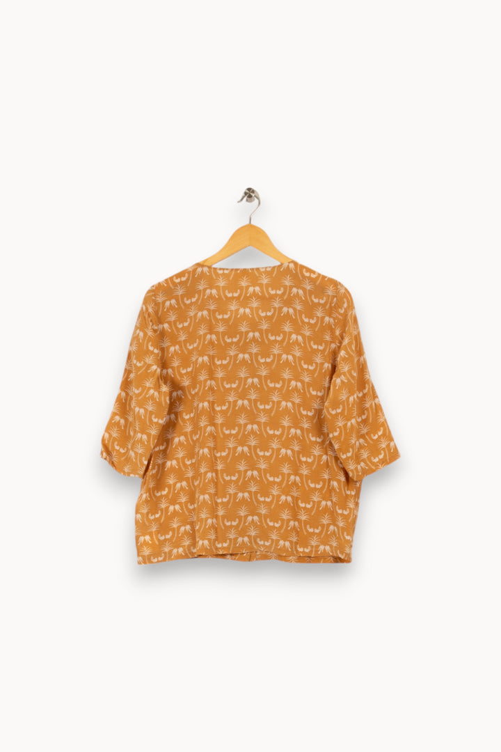 Chemise jaune foncée à motifs - Taille L/40