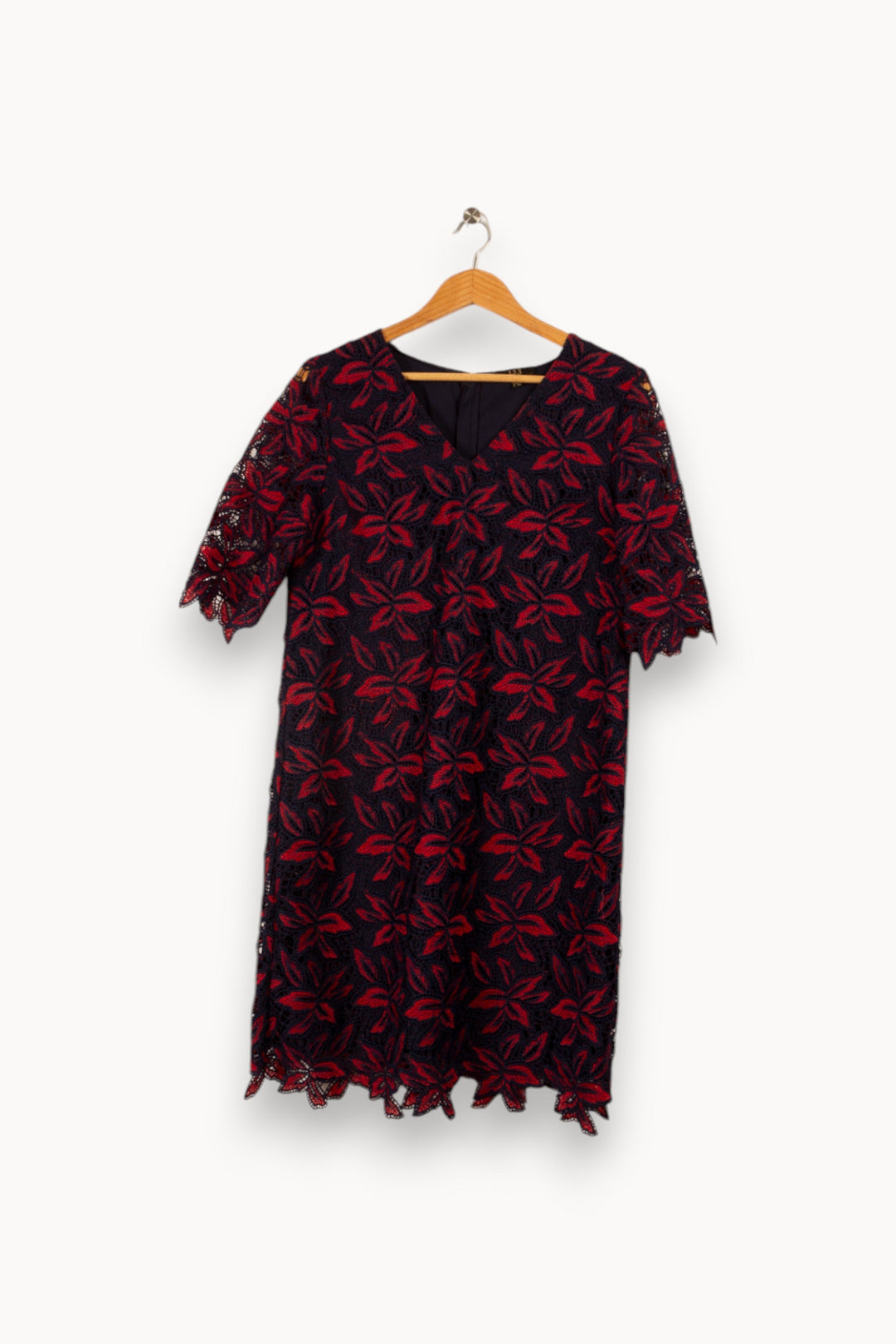 Robe bleue et rouge - Taille XL/42