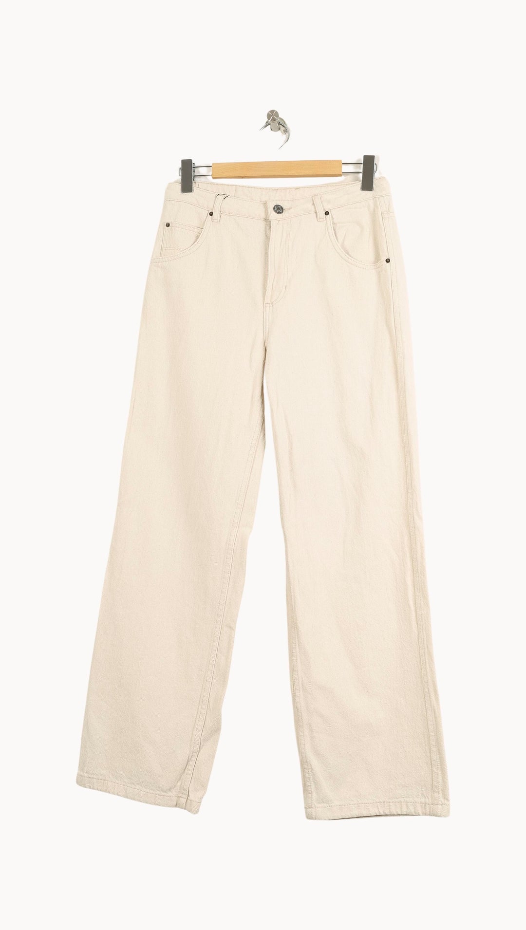 Jean Beige - Taille L/40 de la marque American Vintage | PARAD16129 - Vendu par Paradigme - Image 2