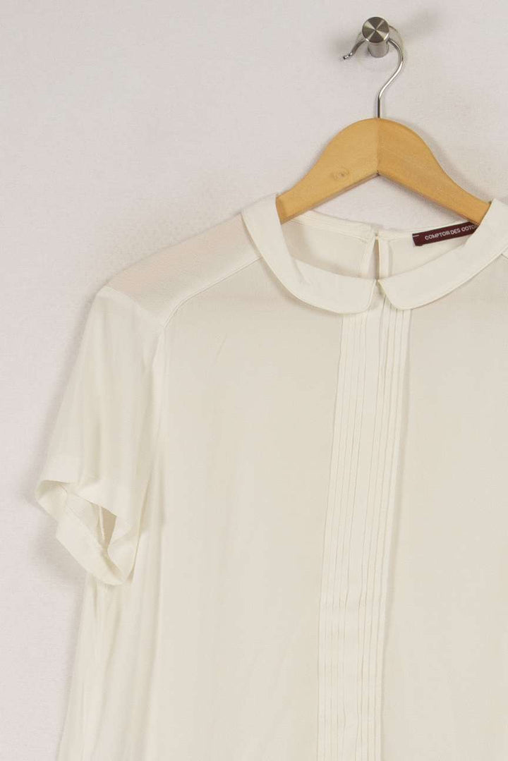 Blouse blanche à col - Taille L/40