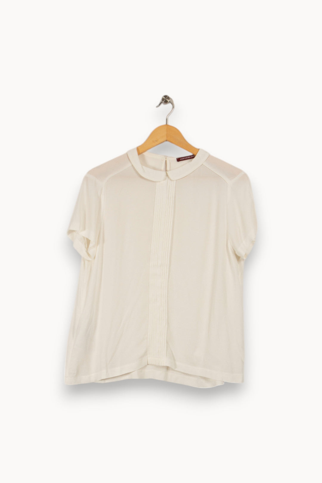 Blouse blanche à col - Taille L/40