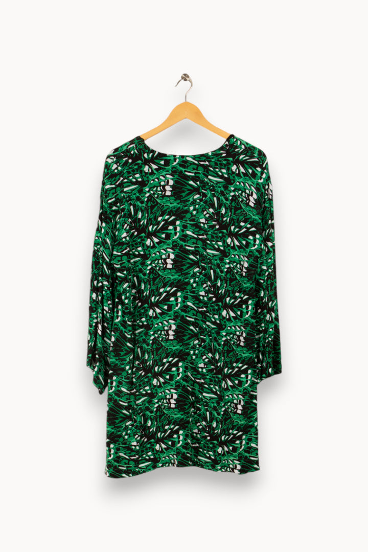 Robe verte à motifs - Taille XL/42