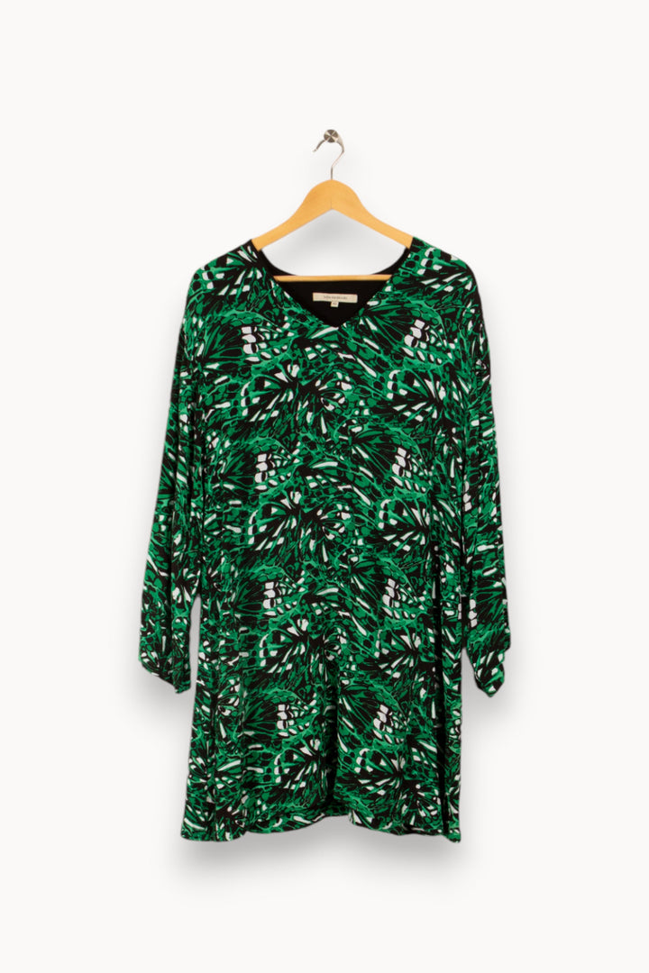 Robe verte à motifs - Taille XL/42