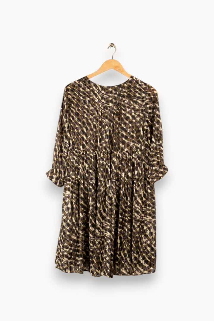 Robe verte à motifs - Taille M/38