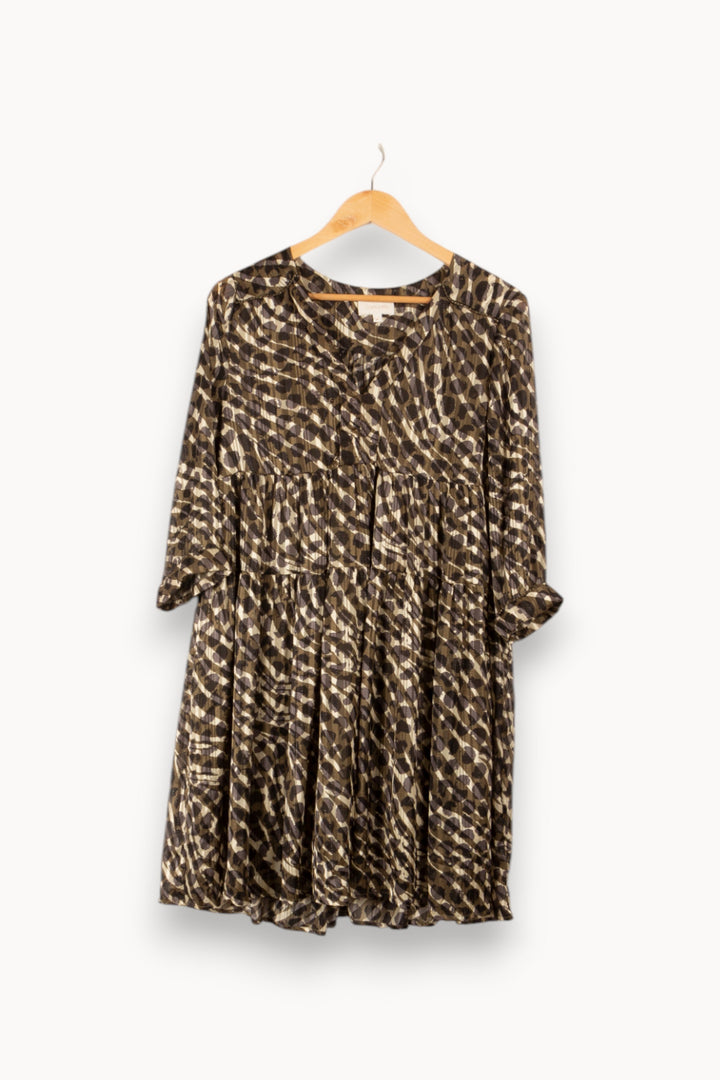 Robe verte à motifs - Taille M/38