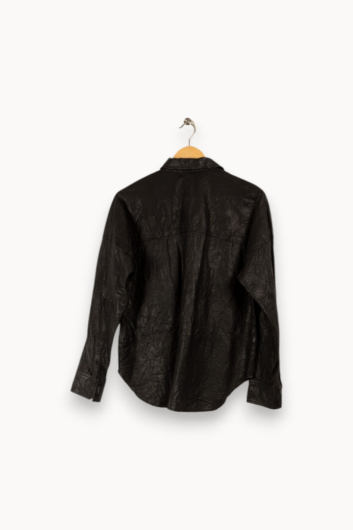 Veste en cuir noir - Taille XS/34