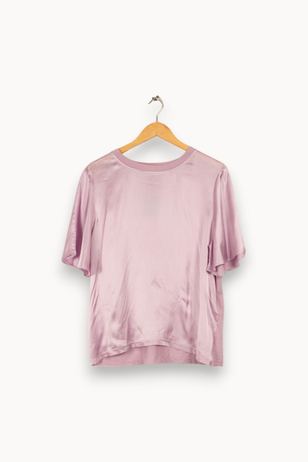 T-shirt violet satiné - Taille L/40