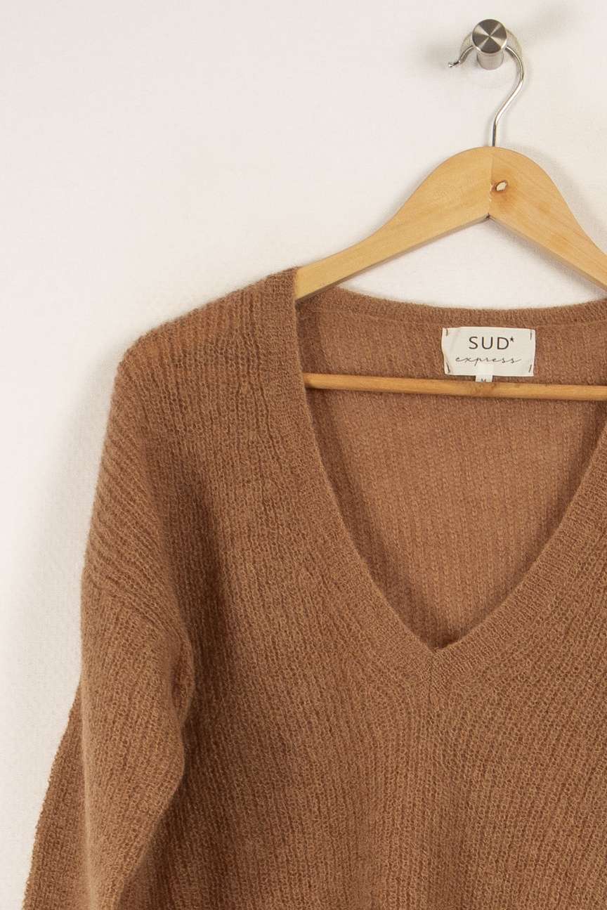 Pull en maille marron - Taille M/38