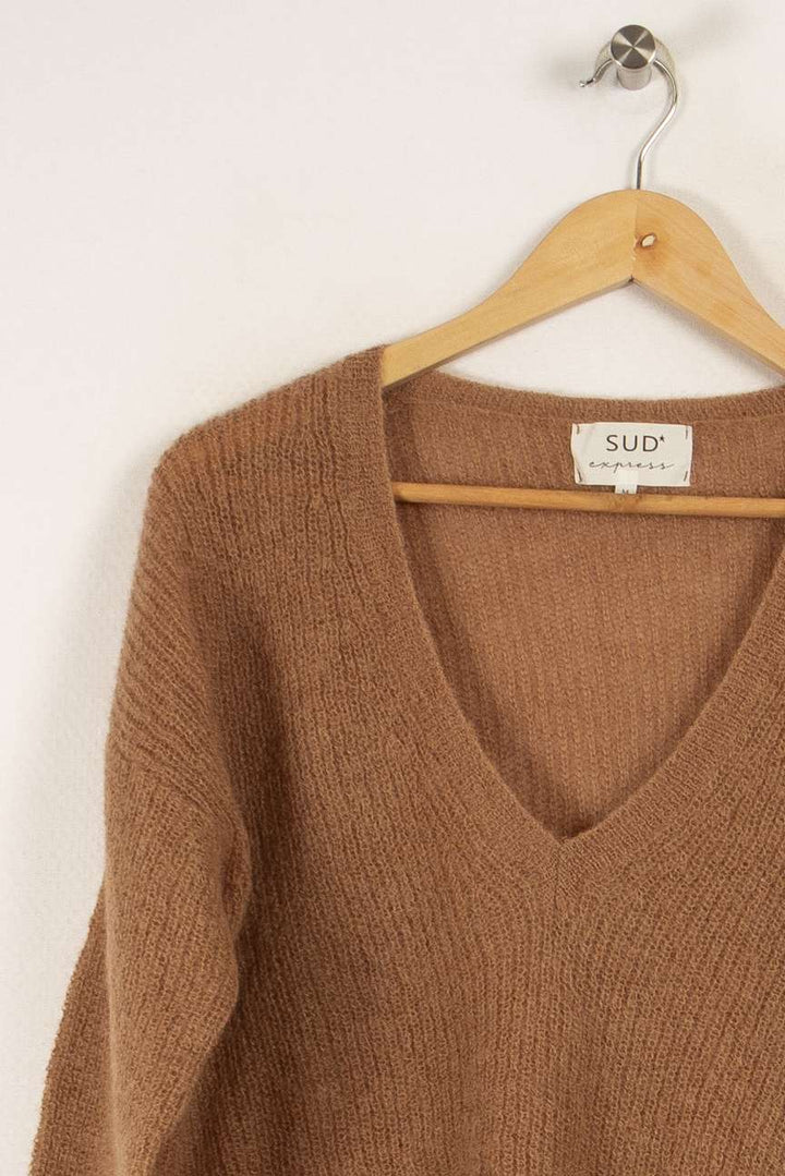 Pull en maille marron - Taille M/38
