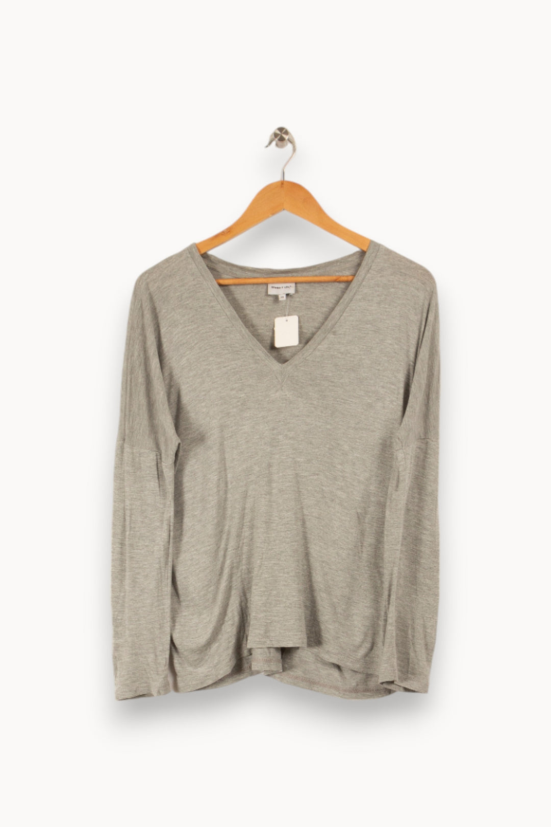 T-shirt manches longues gris - Taille XS/34