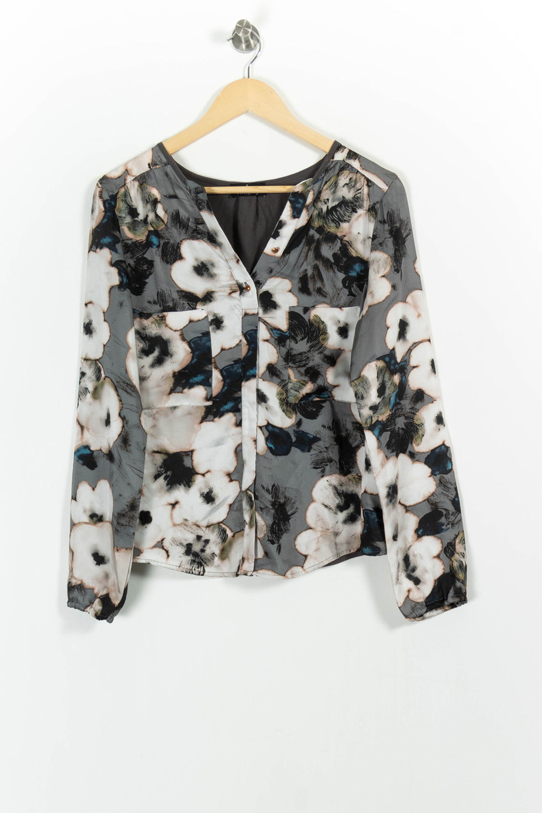 Blouse Grise et Blanche - Taille M/38 de la marque One Step | PARAD16214 - Vendu par Paradigme - Image 2