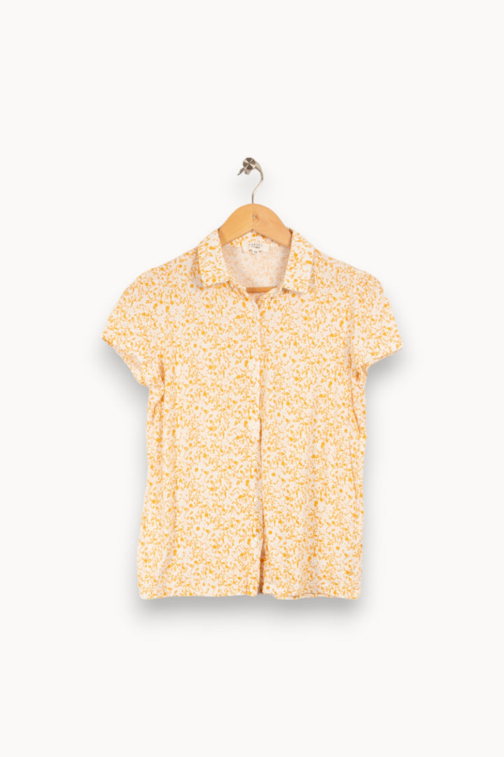 Chemise jaune et blanche - Taille XS/34