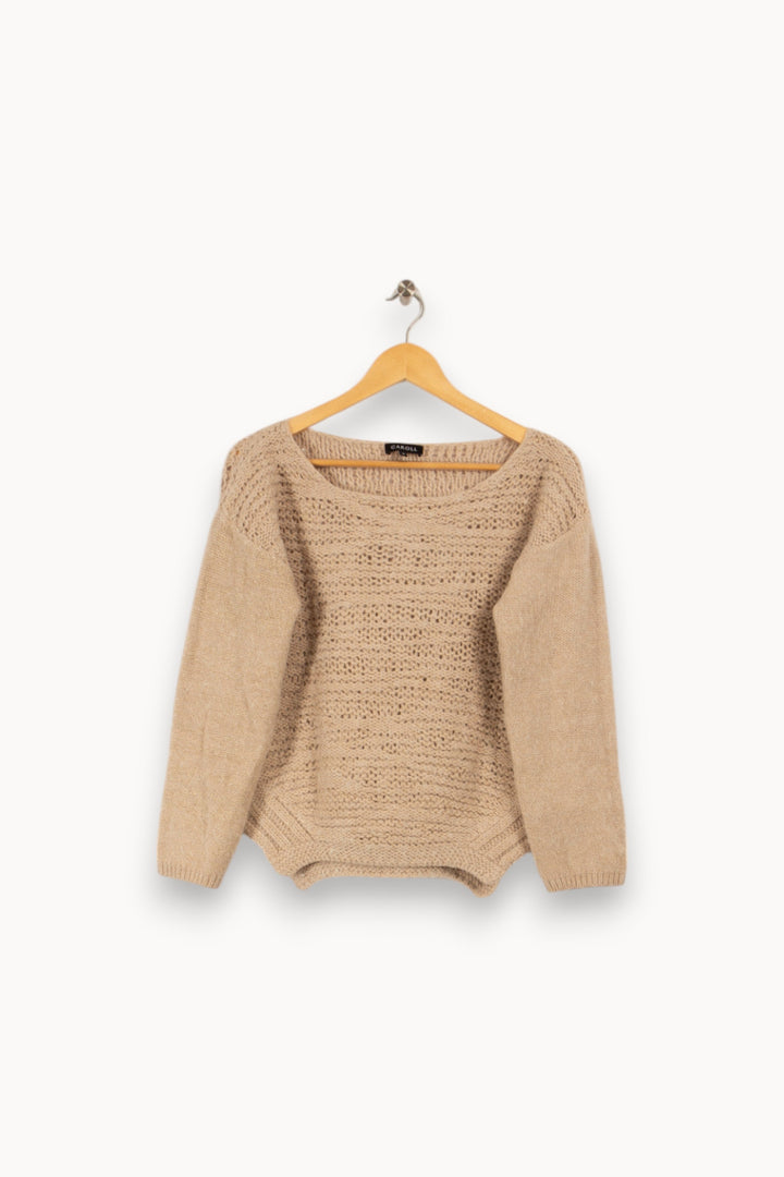 Pull en maille beige - Taille L/40