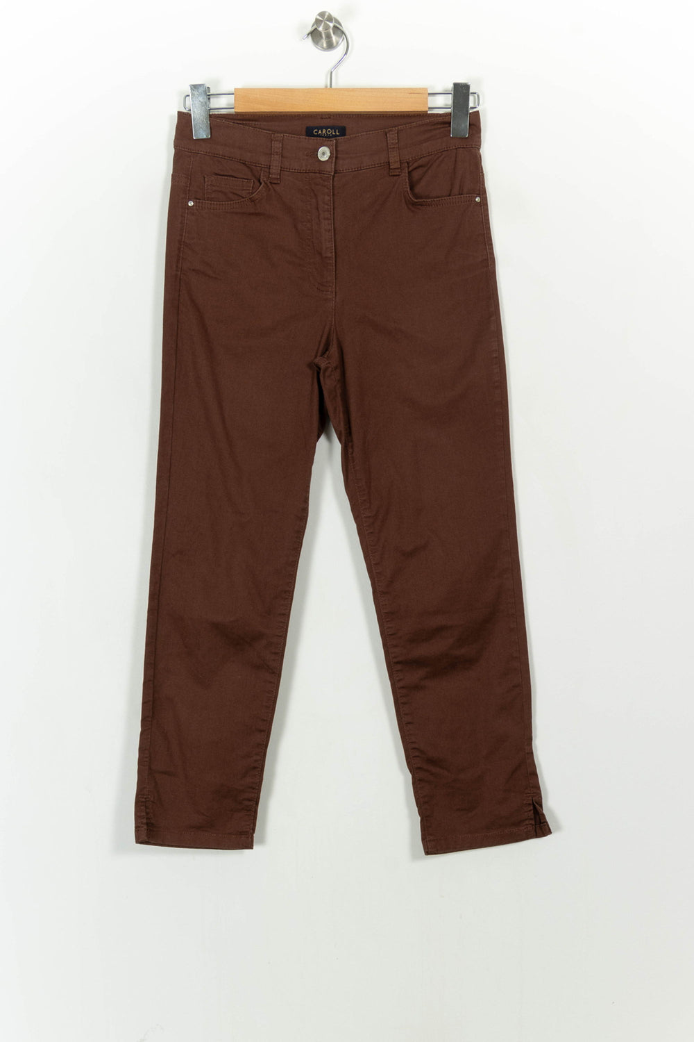 Jean Marron - Taille M/38 de la marque Caroll | PARAD16247 - Vendu par Paradigme - Image 2