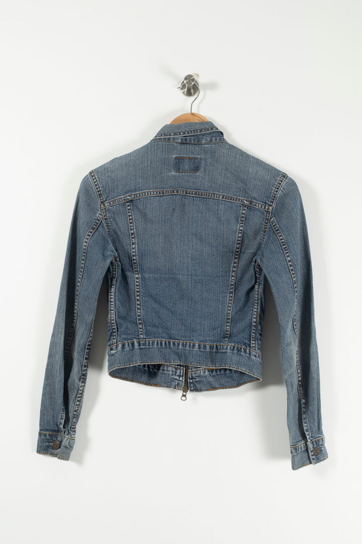 Veste en Jean Bleue - Taille S/36 de la marque Levi's | PARAD16250 - Vendu par Paradigme - Image 4