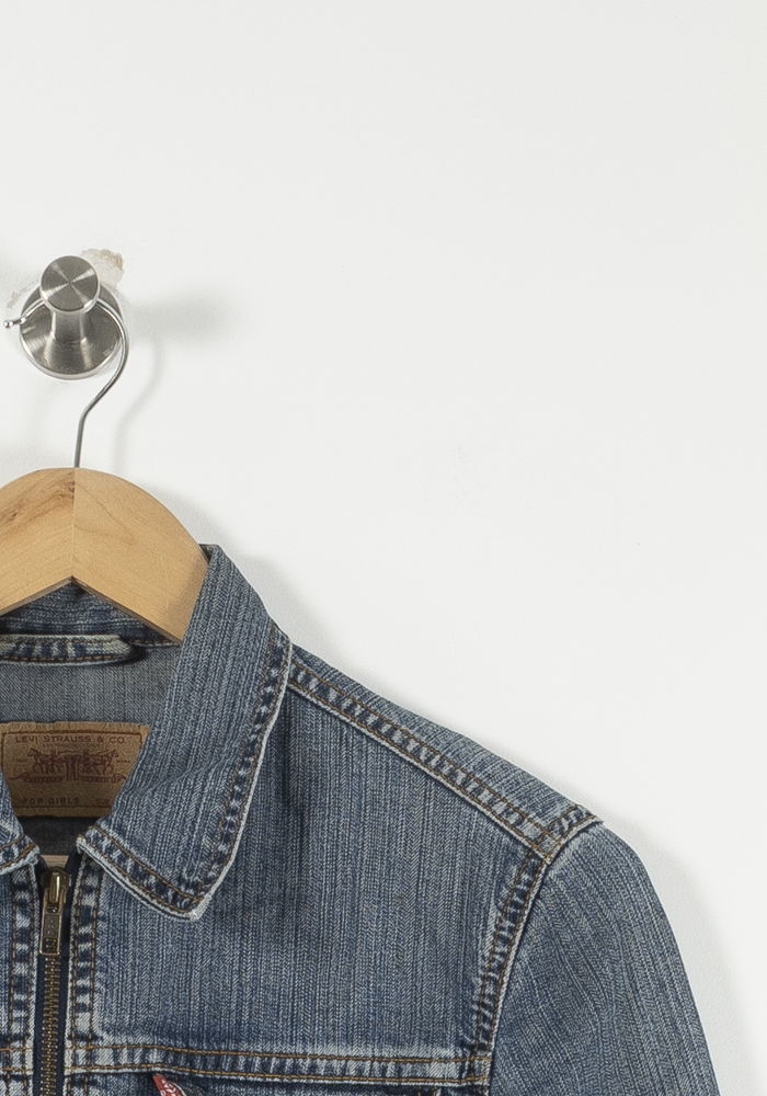 Veste en Jean Bleue - Taille S/36 de la marque Levi's | PARAD16250 - Vendu par Paradigme - Image 3