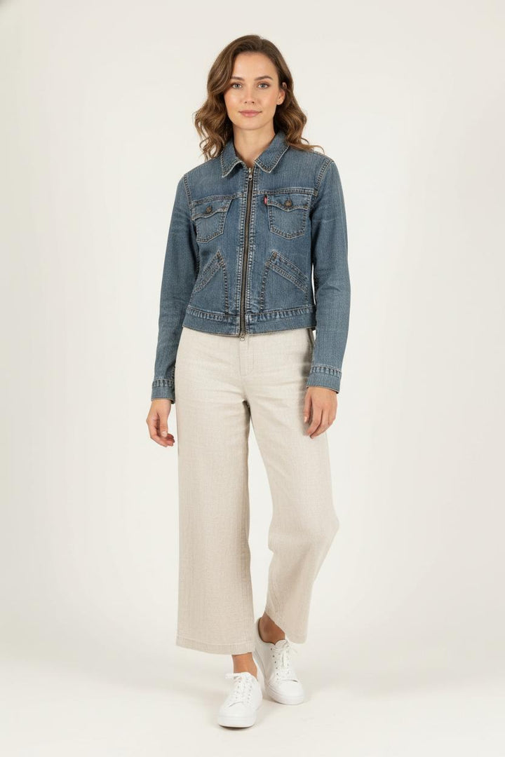 Veste en Jean Bleue - Taille S/36 de la marque Levi's | PARAD16250 - Vendu par Paradigme - Image 1