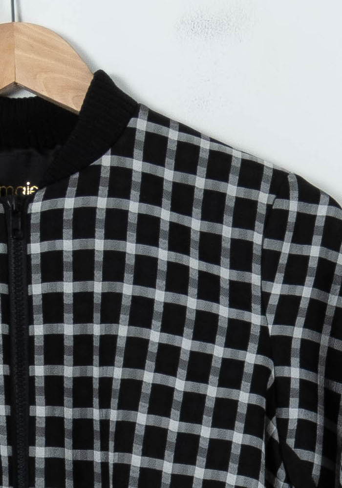 Blouson Noir et Blanc - Taille S/36 de la marque Maje | PARAD16266 - Vendu par Paradigme - Image 3