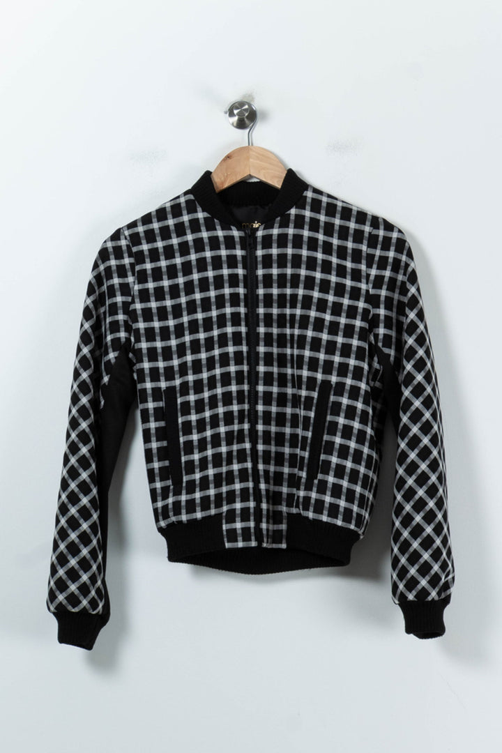 Blouson Noir et Blanc - Taille S/36 de la marque Maje | PARAD16266 - Vendu par Paradigme - Image 2