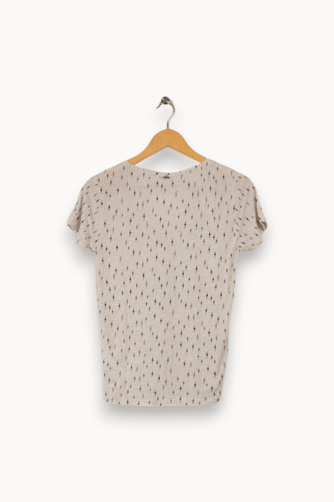 T-shirt blanc avec éclairs - Taille S/36