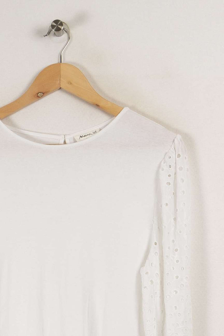 T-shirt manches longues blanc - Taille L/40