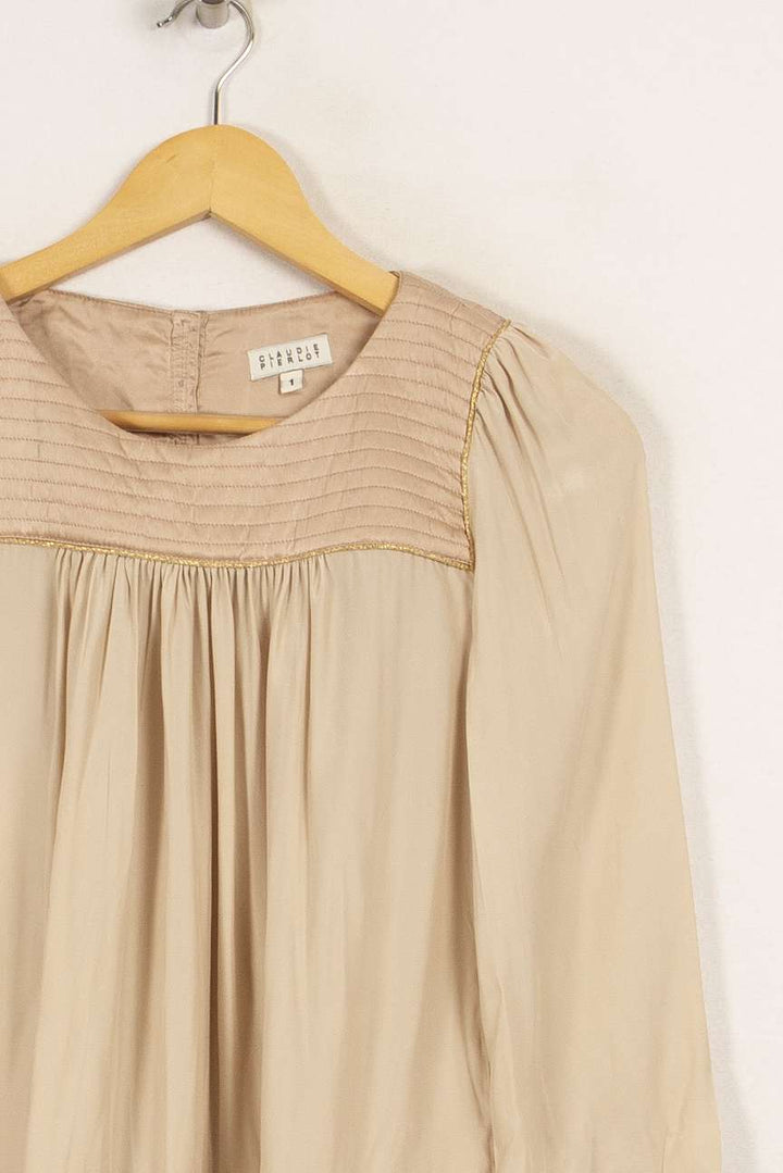 Blouse beige - Taille S/36