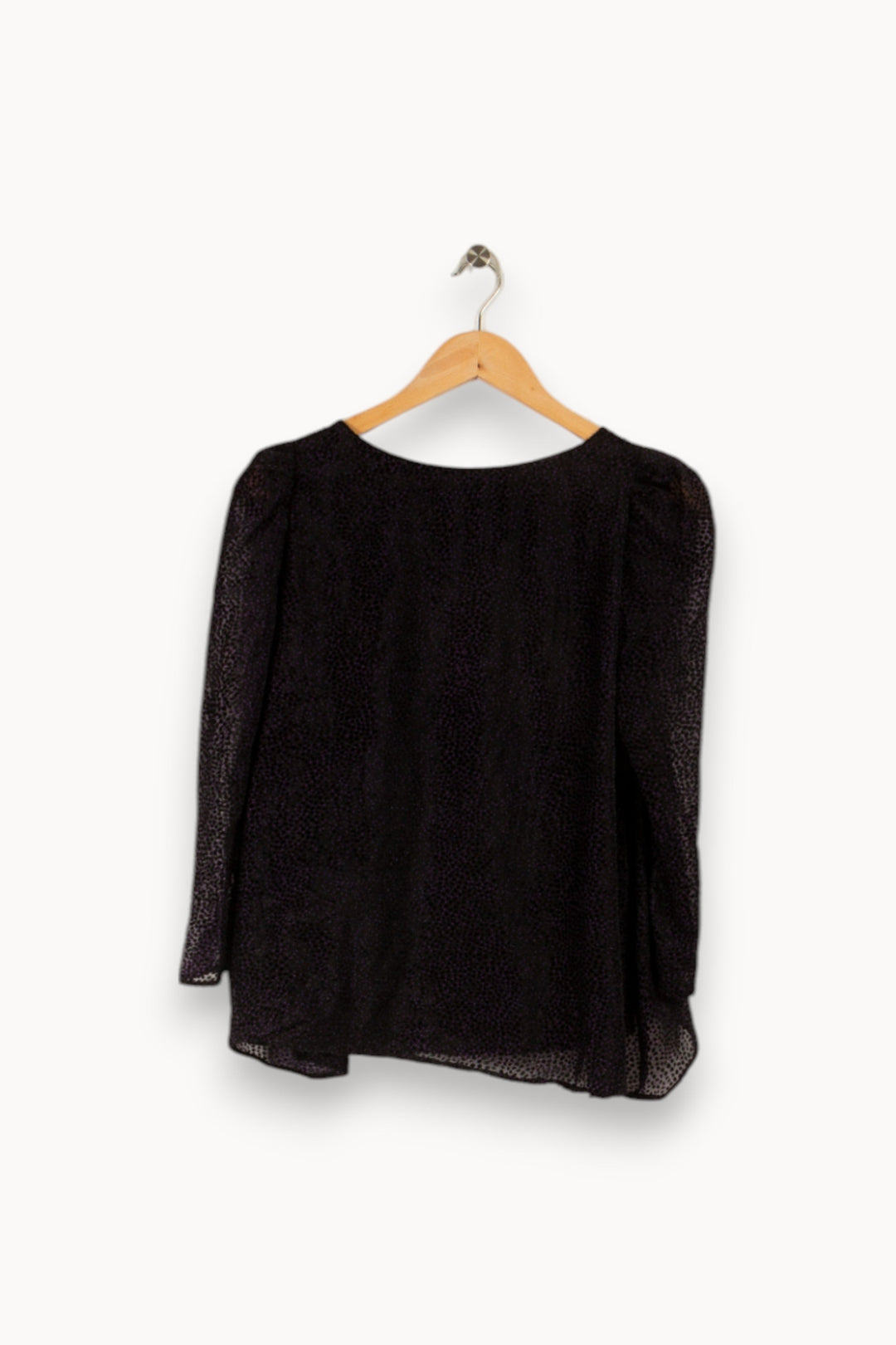 Blouse noire et violette - Taille S/36
