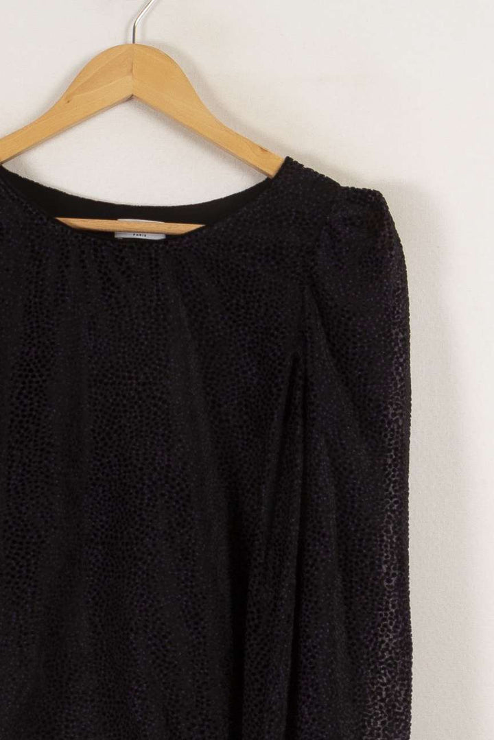 Blouse noire et violette - Taille S/36