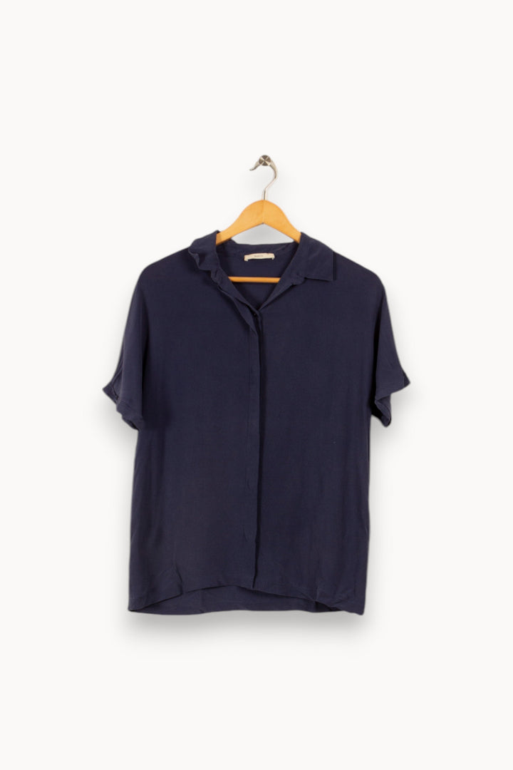 Chemise à manches courtes bleu foncé - Taille L/40