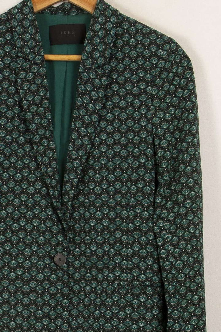 Veste verte à motifs - Taille S/36