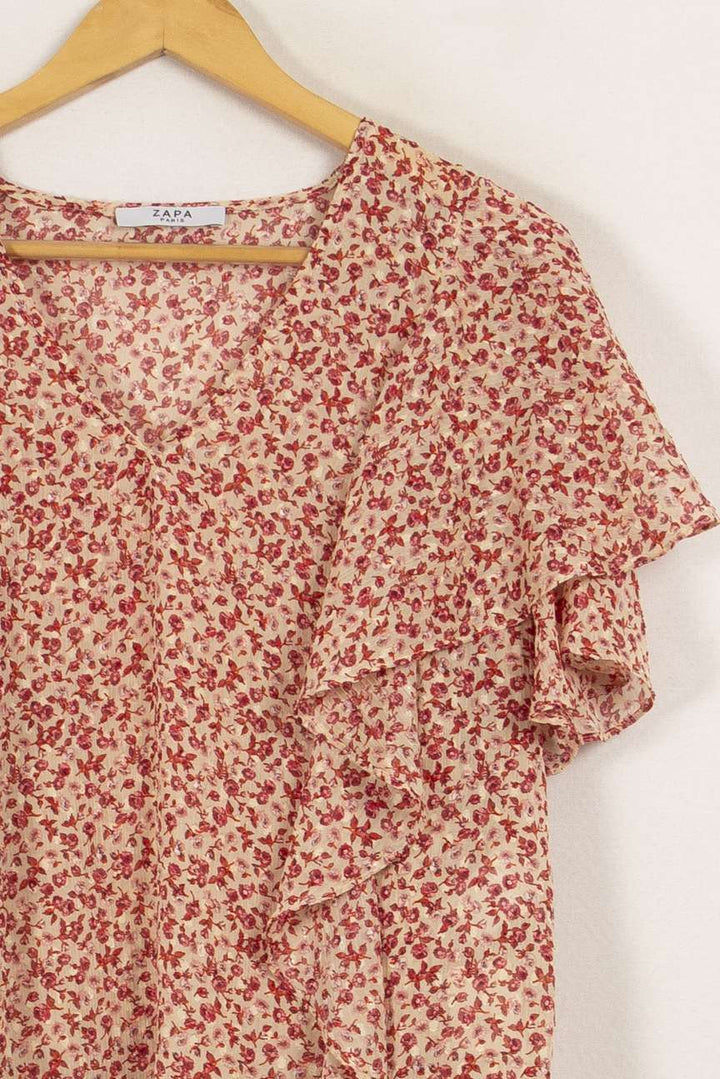 Blouse rose à motifs - Taille L/40