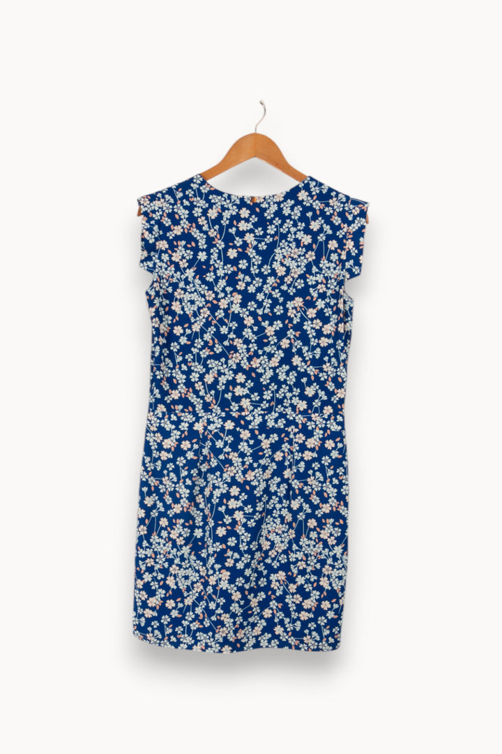 Robe bleue à motifs fleurs - Taille M/38