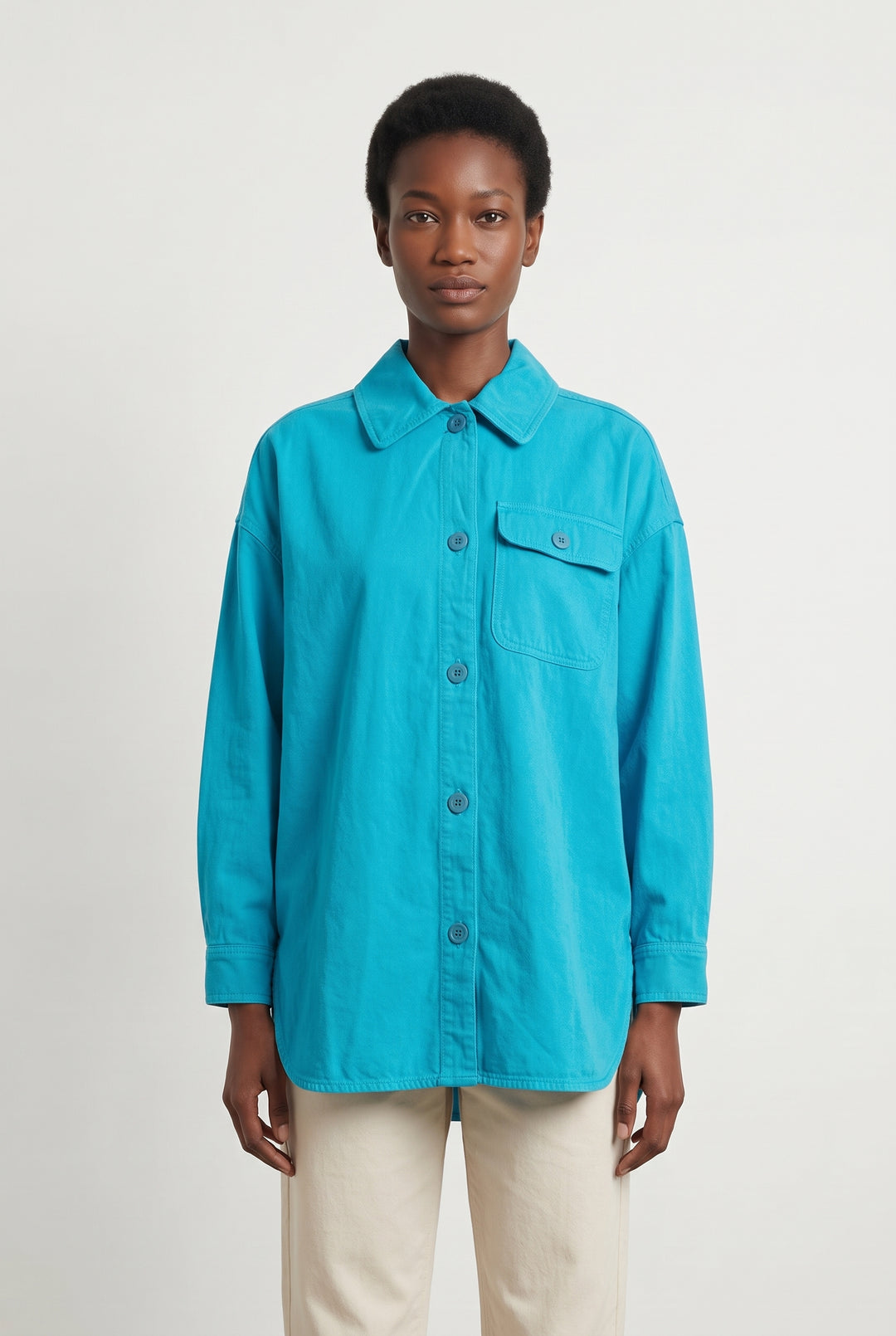 Surchemise Bleue - Taille S/36 de la marque American Vintage | PARAD16420 - Vendu par Paradigme - Image 1