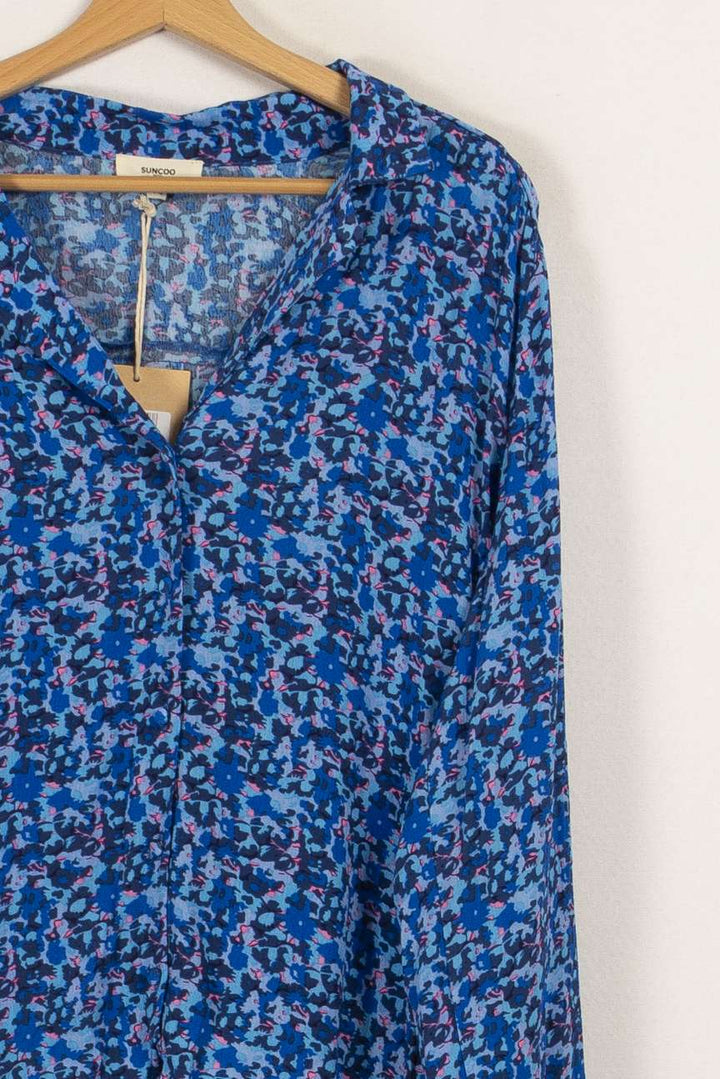 Chemise bleue à motifs - Taille XL/42