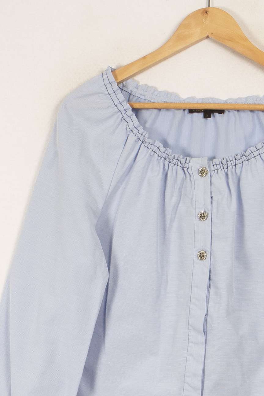 Chemise bleue avec détails - Taille L/40