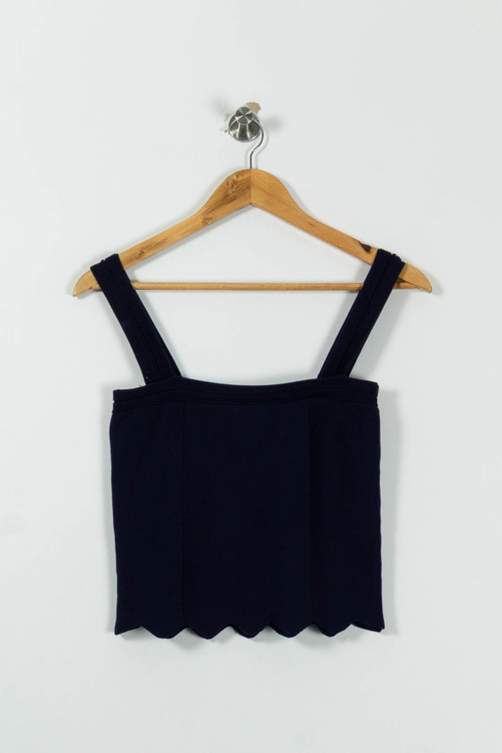 Top Bleu - Taille S/36 de la marque Sandro | PARAD16511 - Vendu par Paradigme - Image 2