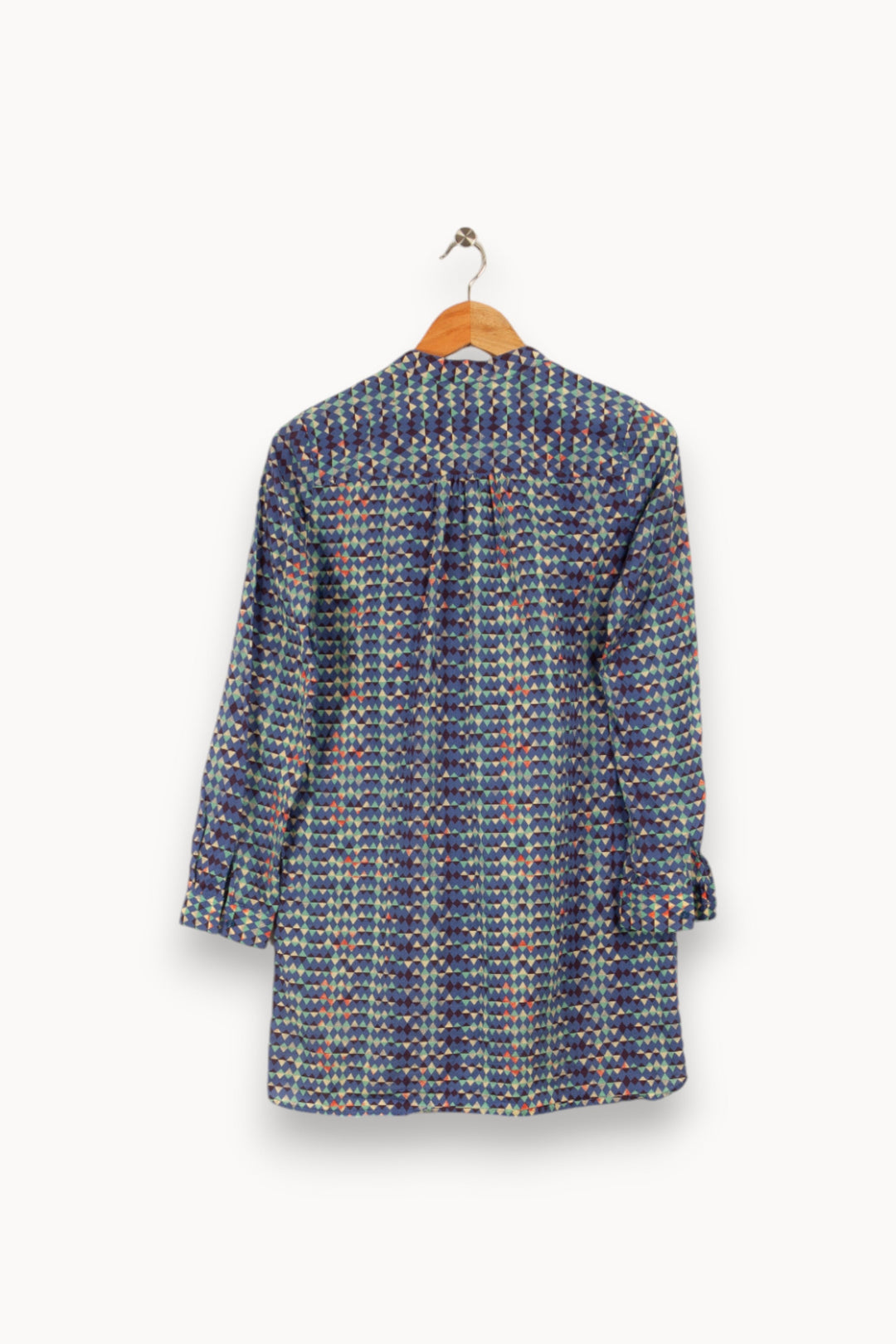 Blouse bleue à motifs - Taille XS/34