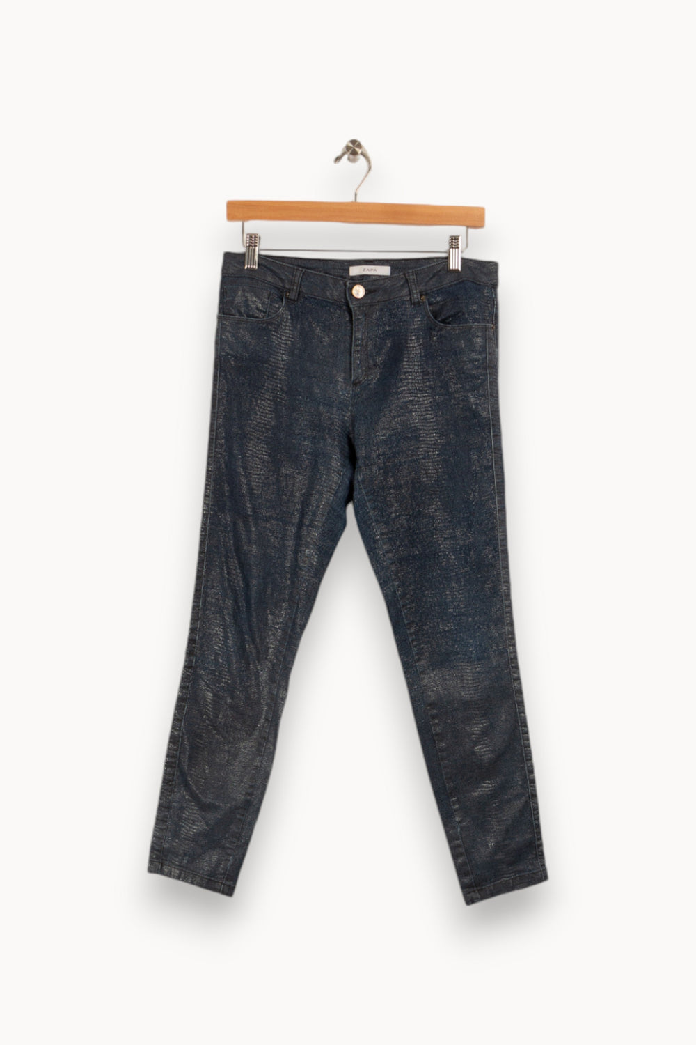 Jean bleu à motifs crocodile brillants - Taille M/38
