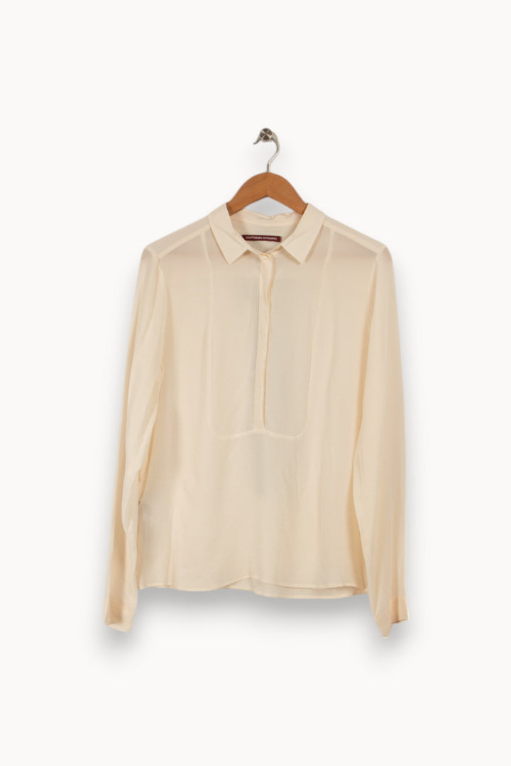 Chemise beige semi-transparente - Taille XL/42