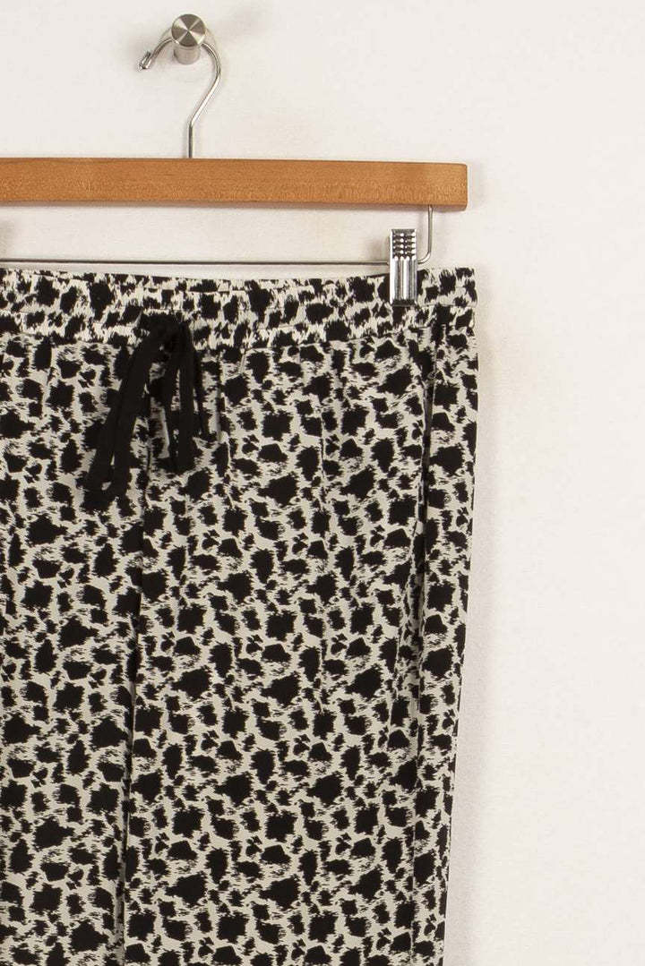 Pantalon à motifs noir et blanc - Taille S/36