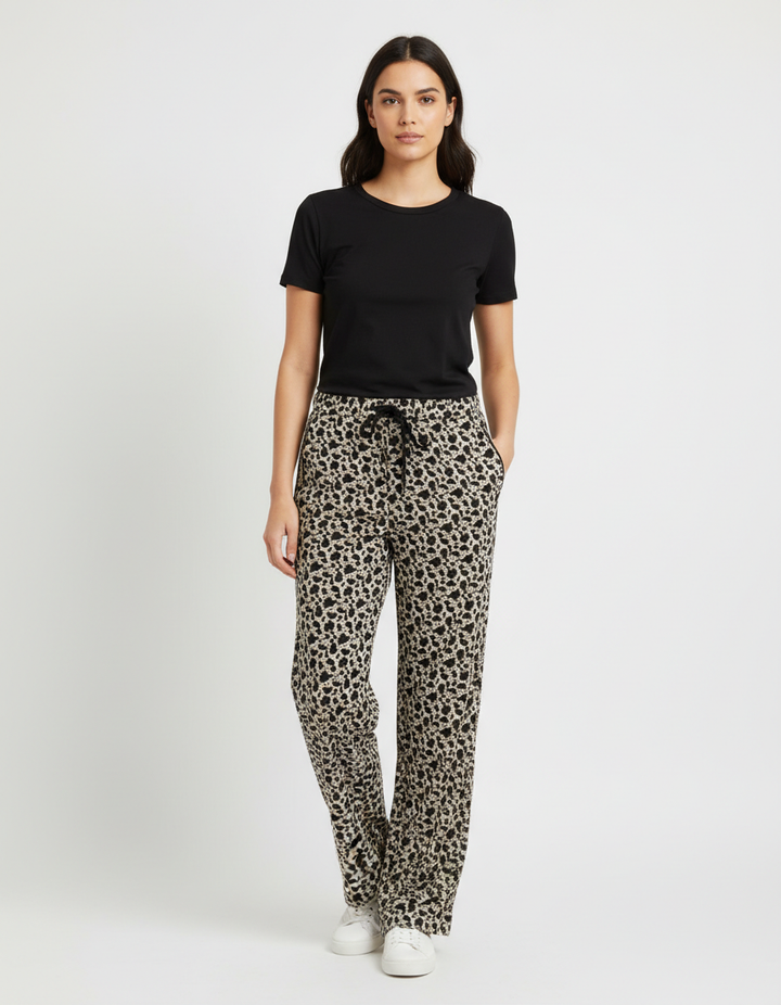Pantalon à motifs noir et blanc - Taille S/36