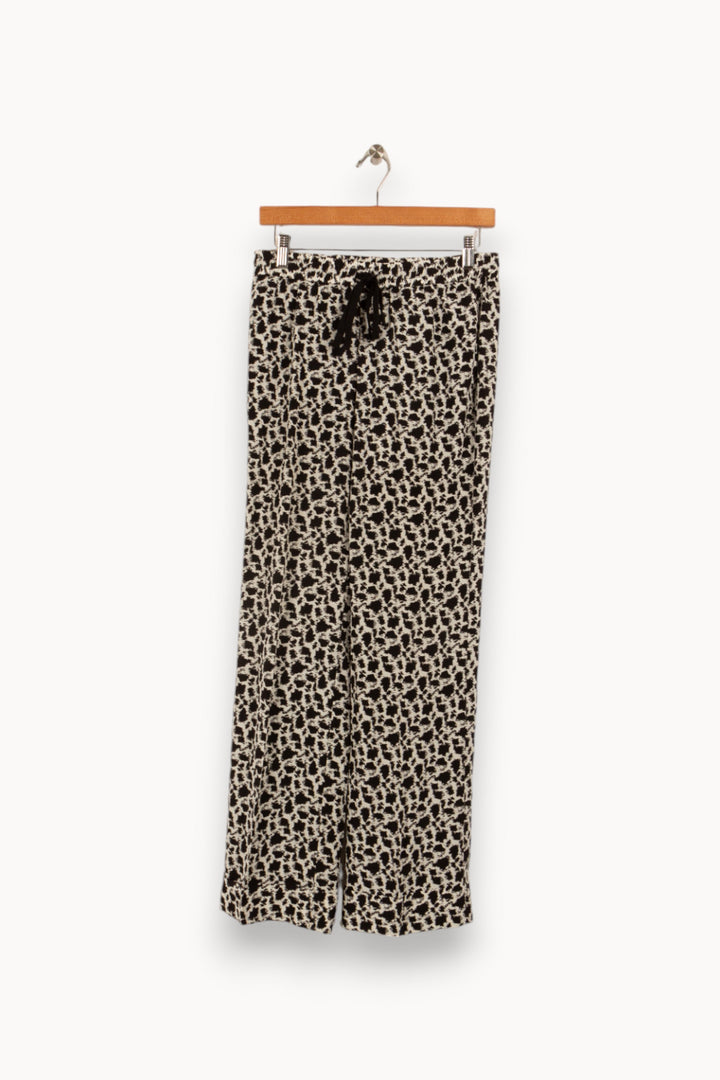 Pantalon à motifs noir et blanc - Taille S/36