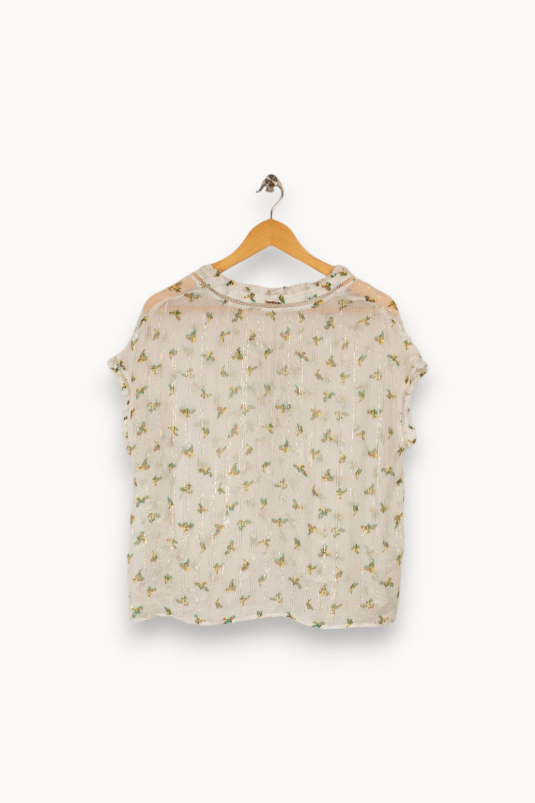 Top blanc à motifs - Taille L/40