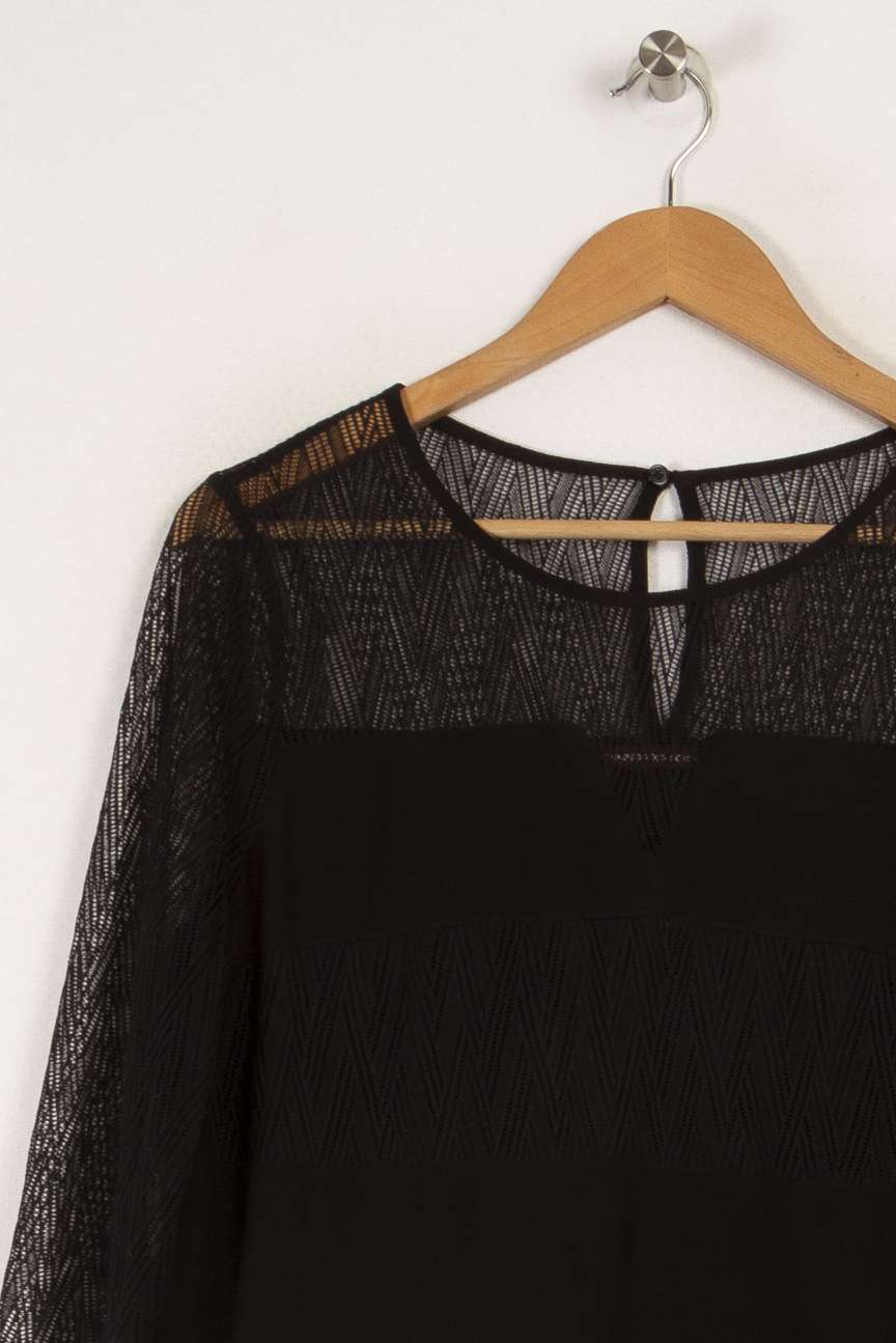 Blouse noire avec détails - Taille L/40