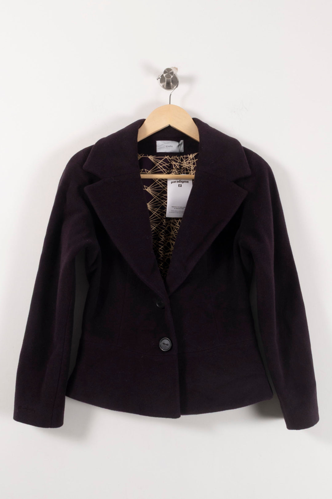 Blazer Violet - Taille M/38 de la marque ZAPA | PARAD16623 - Vendu par Paradigme - Image 2
