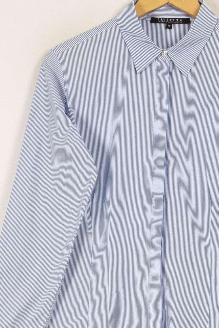 Chemise rayée bleue - Taille L/40