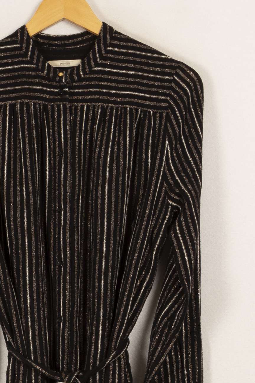 Robe noire à rayures - Taille L/40