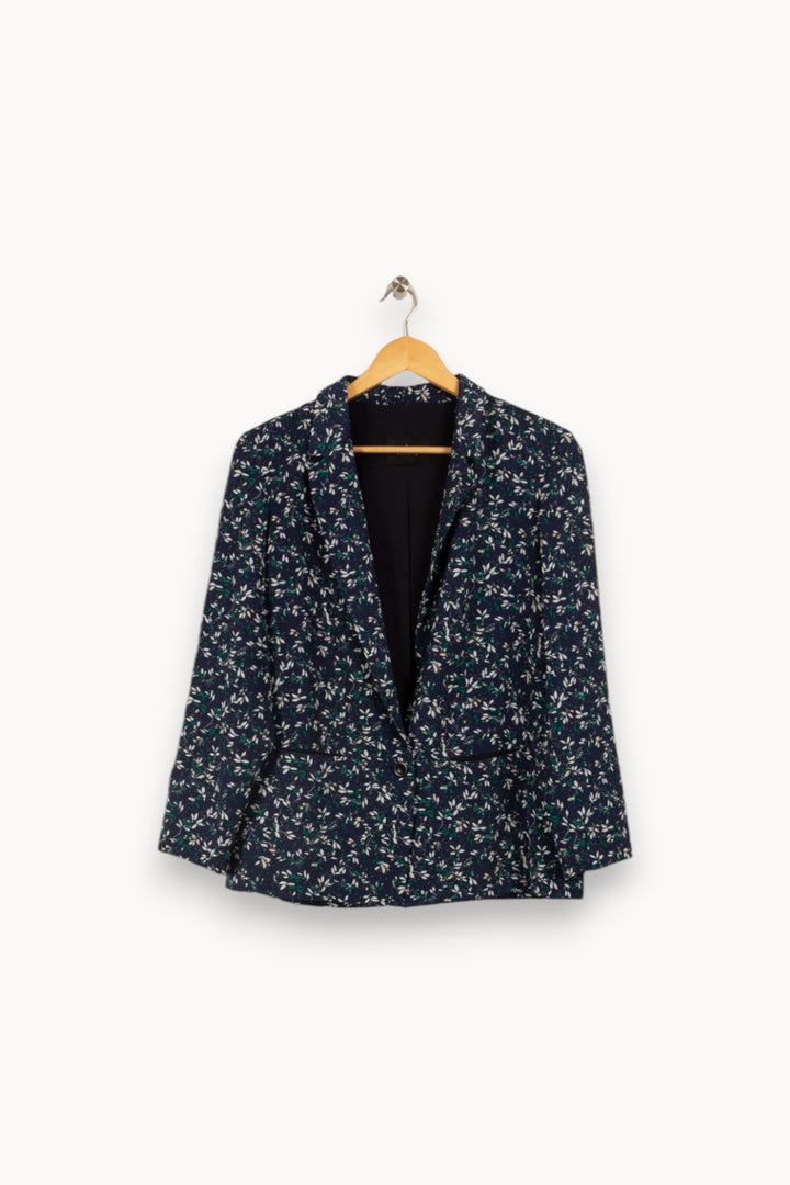 Veste bleue à motifs - Taille L/40